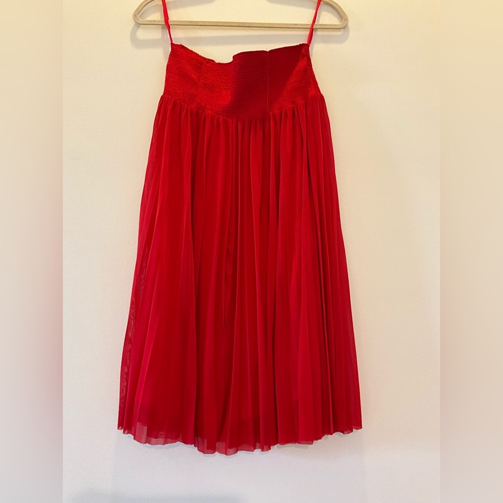 HD In Paris Pleated Red Skirt